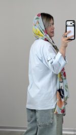 شومیز لینن مدل هانا کد 09960 B-12 - Image 8