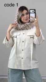 شومیز لینن مدل هانا کد 09960 B-12 - Image 4