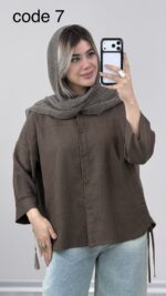 شومیز بغل گتر کد 09949 B-9 - Image 5