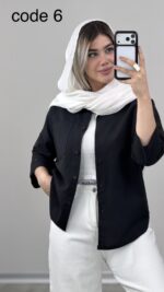 شومیز لینن مدل نفس کد 09962 B-8 - Image 4