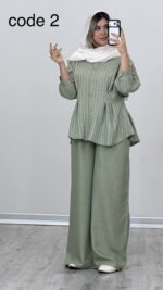 شومیز و شلوار دیپلمات کد 09965 - Image 3
