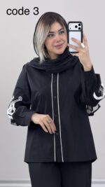 شومیز گلدوزی مدل آمورا کد 09967 A-2 - Image 2