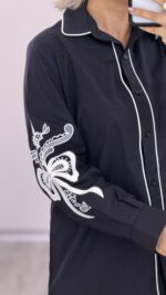 شومیز گلدوزی مدل آمورا کد 09967 A-2 - Image 5