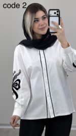 شومیز گلدوزی مدل آمورا کد 09967 A-2 - Image 7