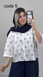 شومیز بابونه کد 09972 A-19 - Image 5