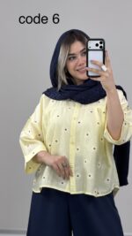 شومیز بابونه کد 09972 A-19 - Image 8