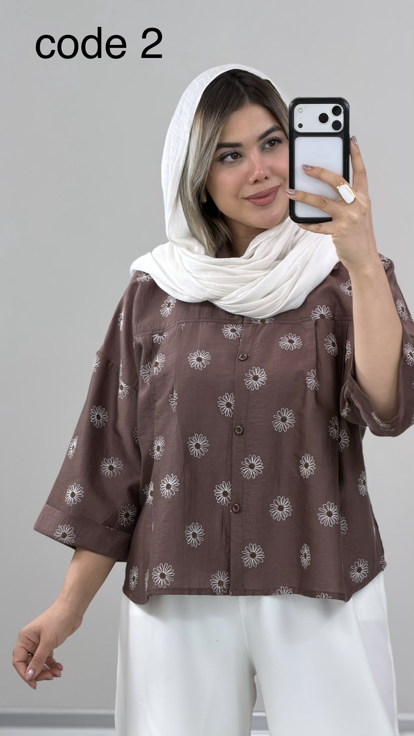 IMG_2434 شومیز بابونه کد 09972 A-19 - Image 1