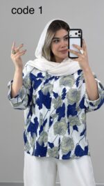 شومیز گلدار کد 09971 B-10 - Image 3