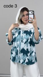 شومیز گلدار کد 09971 B-10 - Image 5