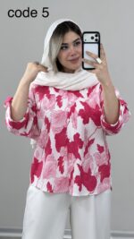 شومیز گلدار کد 09971 B-10 - Image 4