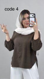 شومیز‌ مدل عسل کد 09949 A/7 - Image 5