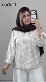 شومیز طرحدار کد 09973 B-15