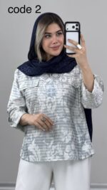 شومیز طرحدار کد 09973 B-15 - Image 3