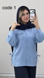 شومیز نگینی کد 09986 A-2