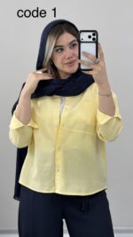 شومیز لینن کد 09985 A-5
