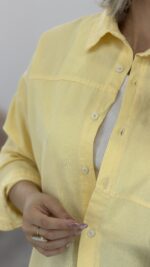 شومیز لینن کد 09985 A-5 - Image 2