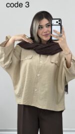 شومیز کیمونو کد 09987 A-3 - Image 4