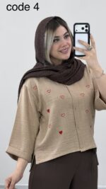 شومیز قلب کد 09984 B-16 - Image 2