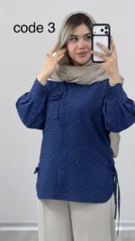 شومیز نگینی کد 09986 A-2 - Image 6