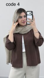 شومیز لینن کد 09985 A-5 - Image 6