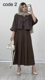 کت+کراپ+دامن مزونی کد 09978 A-19 - Image 5