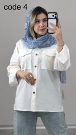 شومیز لینن مدل آتیا کد 09994 A-7 - Image 8