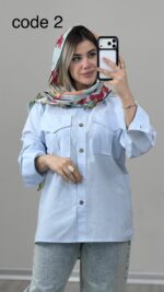 شومیز لینن مدل آتیا کد 09994 A-7 - Image 10