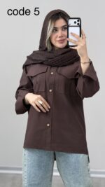 شومیز لینن مدل آتیا کد 09994 A-7 - Image 5