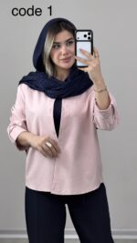 شومیز سیلک مدل نوینا کد 01000 A-18 - Image 4