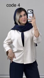 شومیز سیلک مدل نوینا کد 01000 A-18 - Image 2