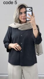 شومیز سیلک مدل نوینا کد 01000 A-18 - Image 6