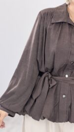 شومیز مزونی کمربند دار کد 09997 A-16 - Image 9