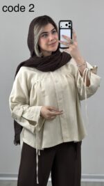 شومیز مدل برفین کد 09928 A-14 - Image 2