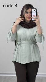 شومیز مدل کارولی کد 09995 A-11 - Image 4