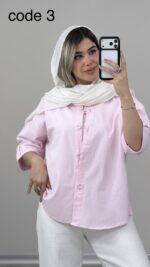 شومیز لینن مدل آدریل کد 010005 - Image 9