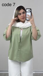 شومیز لینن مدل آدریل کد 010005 - Image 3
