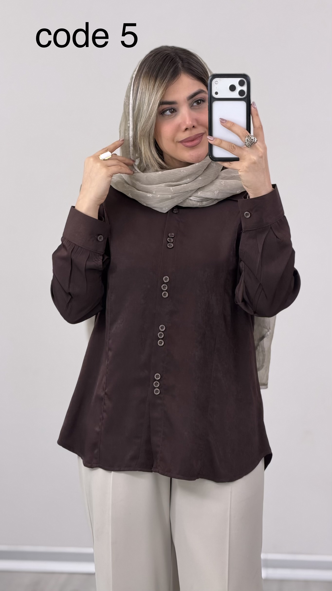IMG_3276 شومیز مدل آشیان کد 010021 A-7 - Image 1
