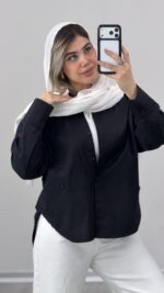 شومیز بند دار مدل ربکا کد 010018 A-8 - Image 4