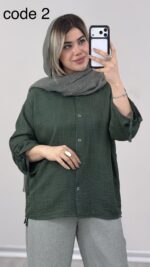 شومیز استین گتر کد 010031 A-10