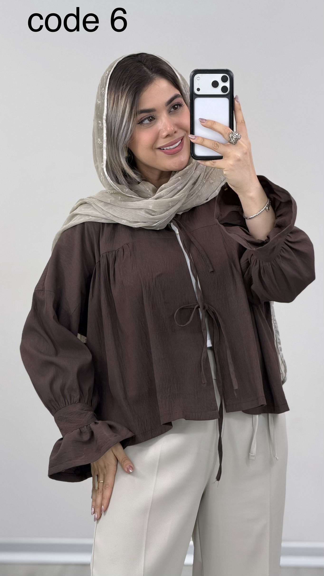 IMG_3781 شومیز سیلک الیزا کد 010074 A-8 - Image 1