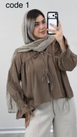 شومیز سیلک الیزا کد 010074 A-8 - Image 7
