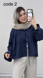 شومیز سیلک الیزا کد 010074 A-8 - Image 6