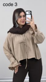 شومیز سیلک الیزا کد 010074 A-8 - Image 8