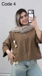 شومیز استیکردار کد 010013 A-7 - Image 4