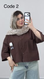 شومیز استیکردار کد 010013 A-7 - Image 5