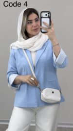 کت لینن مانیسا کد 010020 A-9 - Image 3