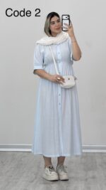 پیراهن کمرکش کد 010018 A-11 - Image 3