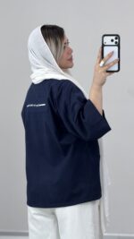 شومیز لینن مهفام کد 010015 A-18 - Image 9