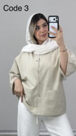 شومیز لینن مهفام کد 010015 A-18 - Image 7