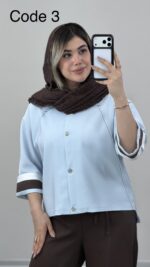 شومیز مزونی هورسا کد 010017 A-16 - Image 2